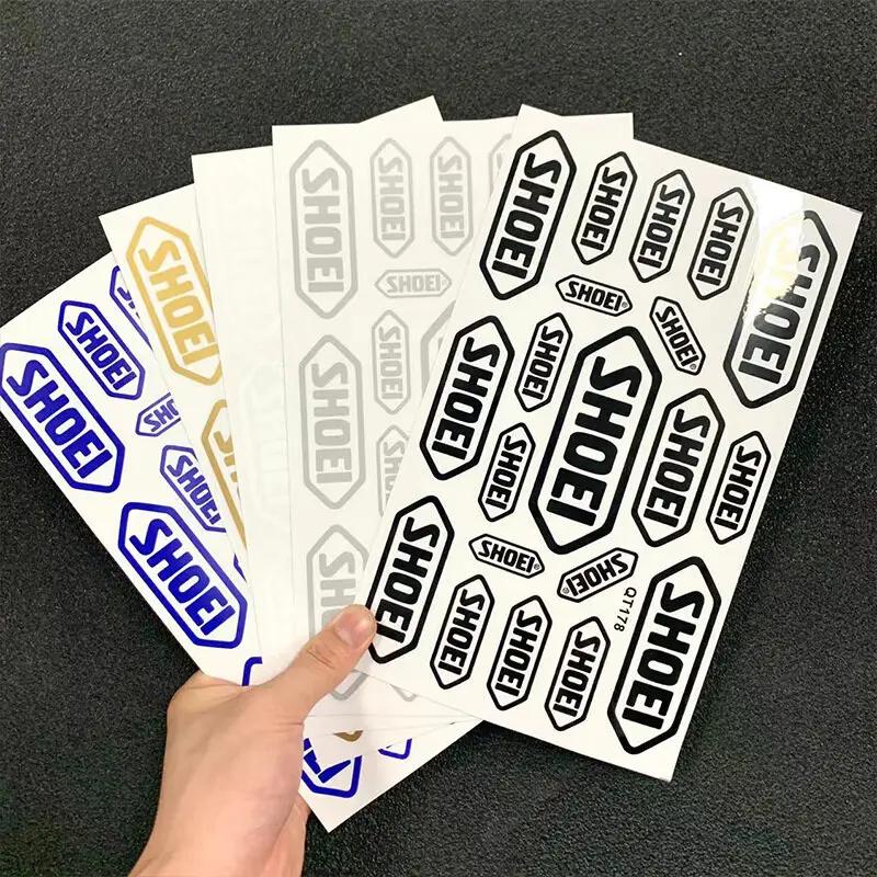 Autocollant de casque de moto pour SHOEI, Film décoratif étanche, Logo universel