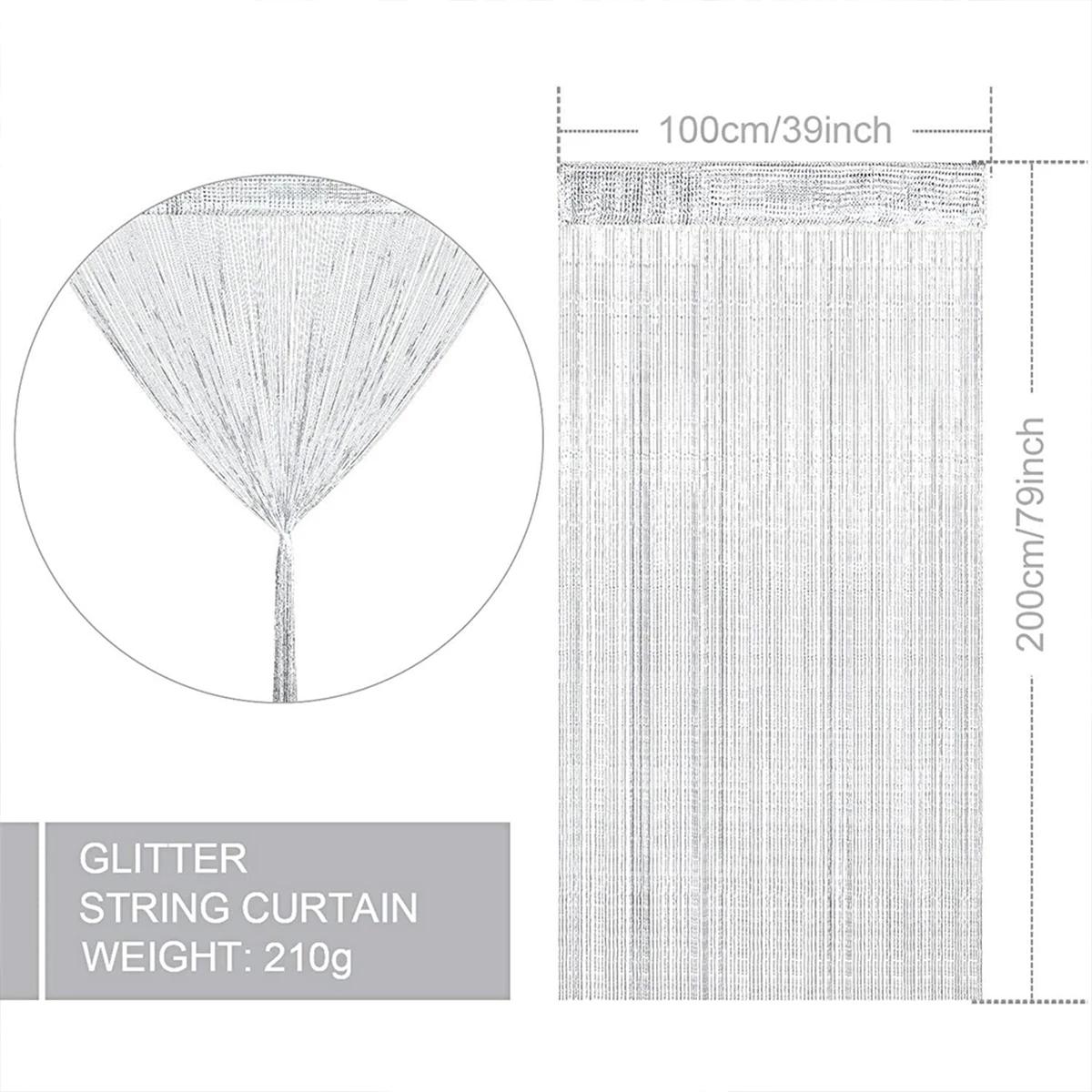 100x200 cm porte fenêtres suspendus perles décors rideau chaîne été mouche insectes écran gland pann
