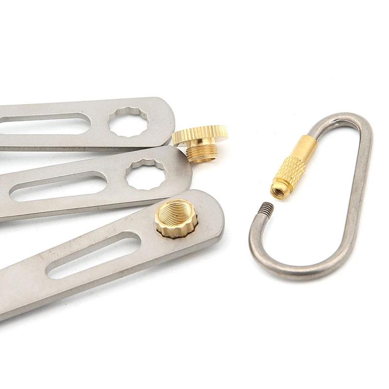 Pamono-Ensemble de cuisine en titane, couteau, fourchette, cuillère, portable, ultraléger, pique-niq