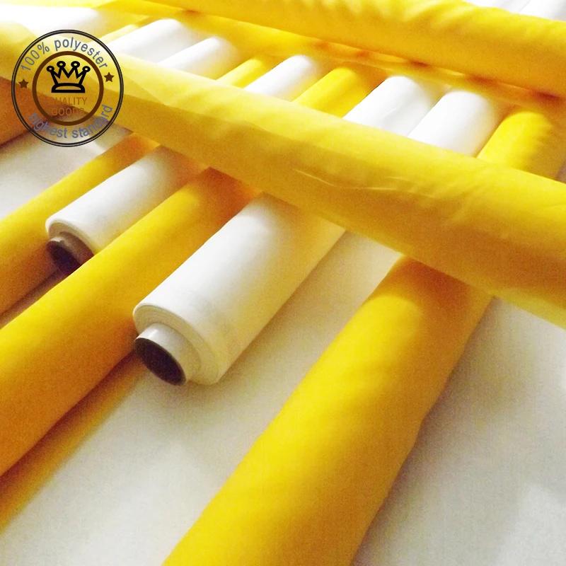 Mesh InjScreens Fabric, Polyester Screen Printing, Jaune, 120T, 300Mesh, 34um