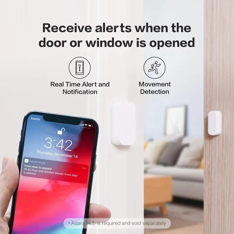 Aqara – capteur de porte/fenêtre Original Zigbee, connexion sans fil, Mini capteur de porte intellig