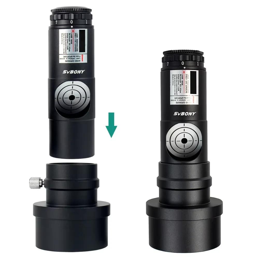 Collimateur télescope SVBONY 1.25" 2" adaptateur pour astrophotographie newtonien 7 niveaux luminosité