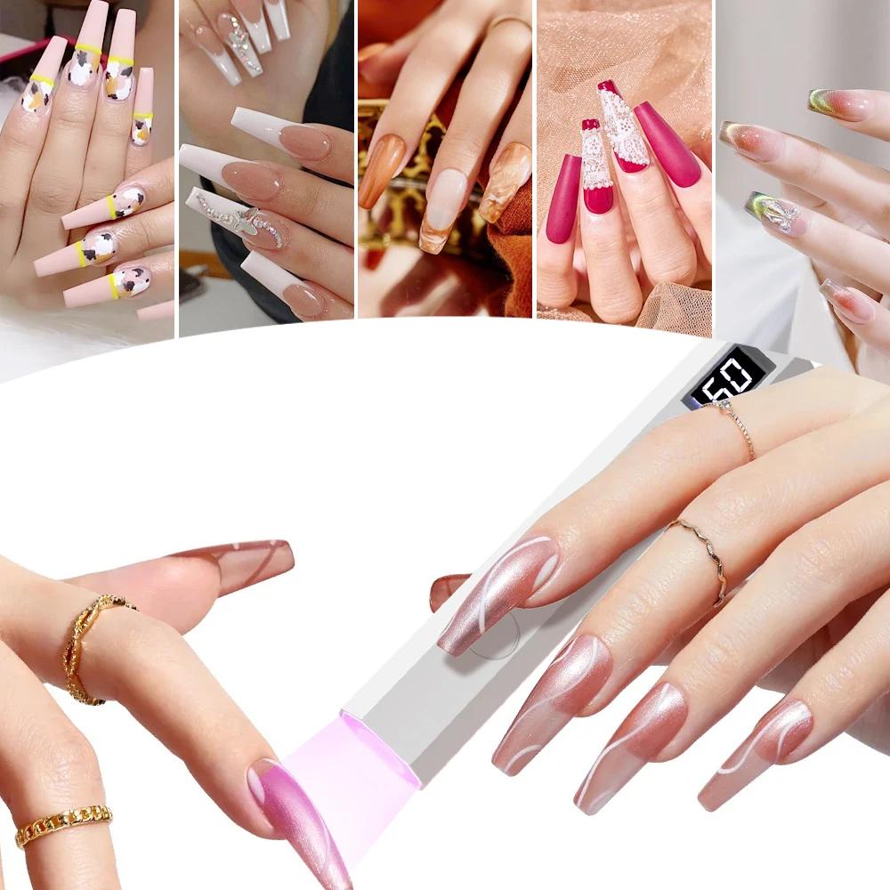 YIKOOLIN lumière UV/LED portative pour ongles 12W Mini lumière UV Portable pour ongles en Gel 2 régl