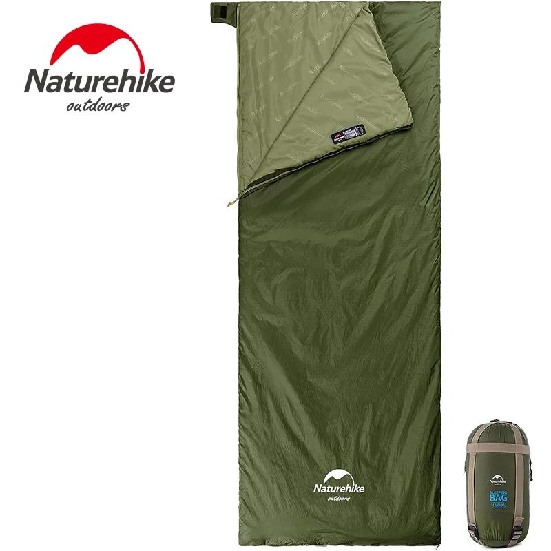 Naturehike lw180 sac de couchage ultraléger coton sac de couchage printemps été sac de couchage en p