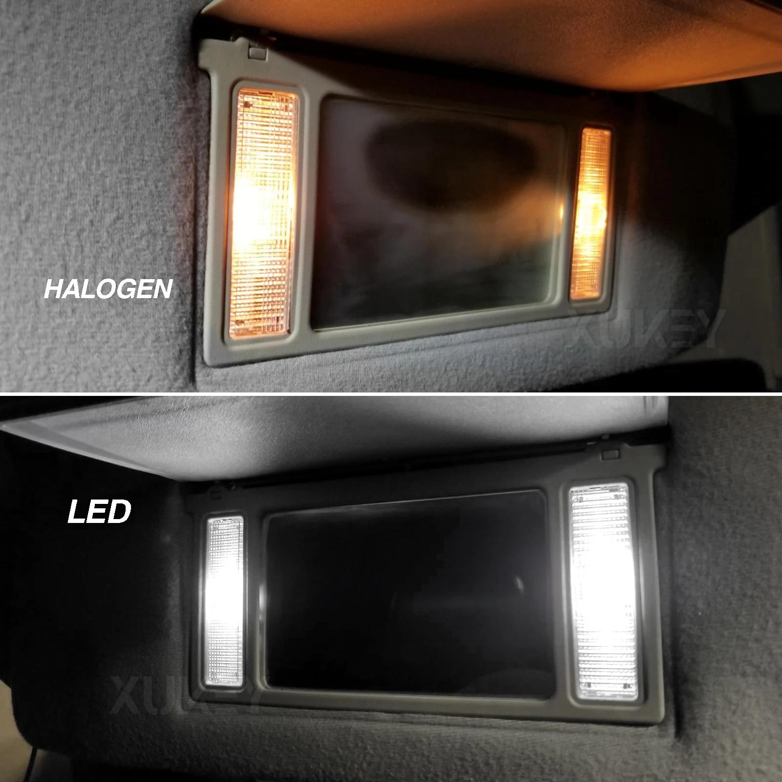 4 pièces 28mm 29mm LED 6614F 6612F 6615F Kit d'ampoules feston 6000K blanc pour 12V intérieur de voi