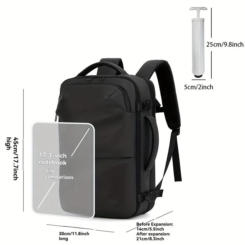 Sac à dos pour ordinateur portable étanche multifonctionnel de grande capacité sous vide pour hommes