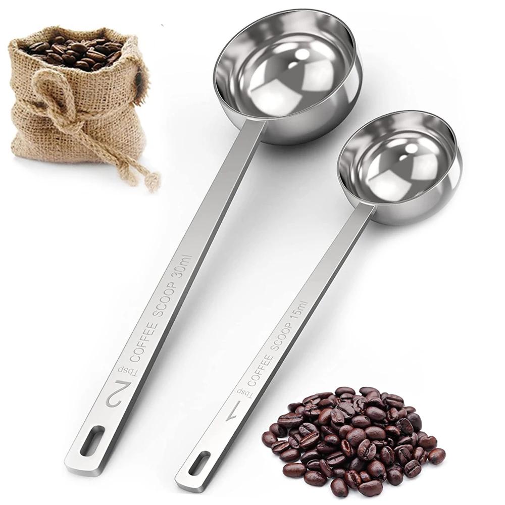 Cuillère à café en acier inoxydable, cuillère à soupe cuillère à mesurer cuillère à café à Long manc