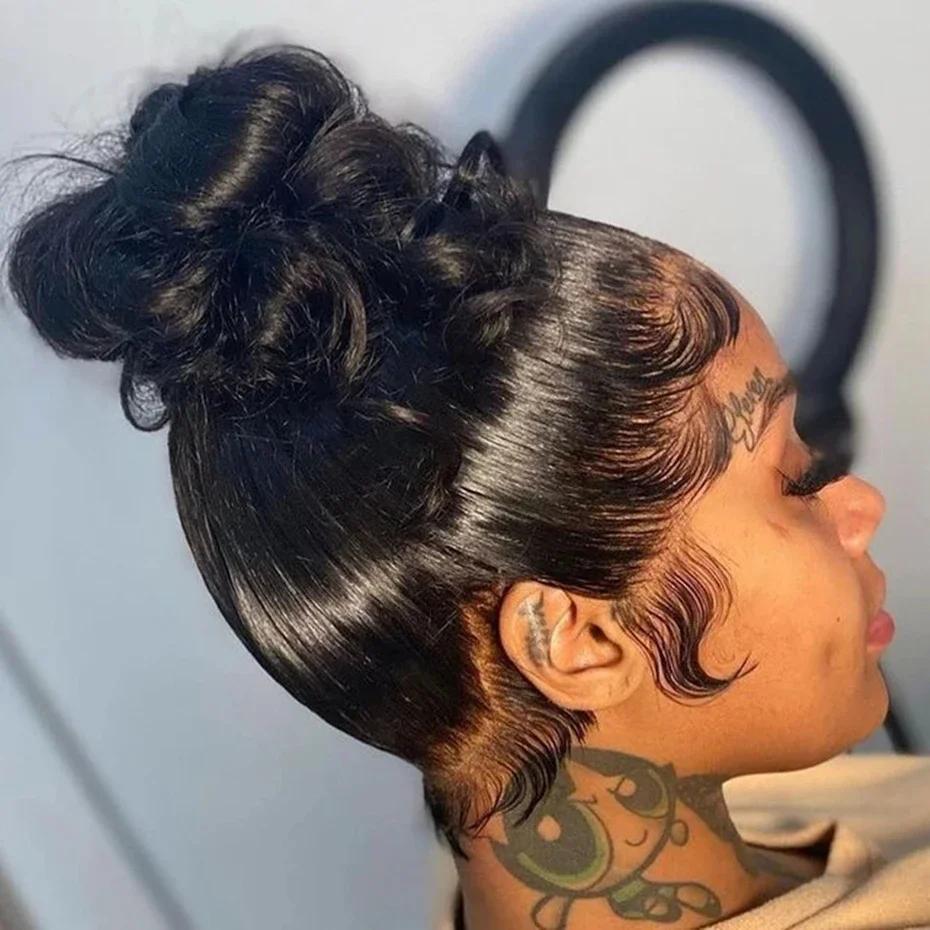 Perruque Lace Front Wig 360 naturelle Body Wave, cheveux humains, pre-plucked, bling, 4x4, 13x4, 32/