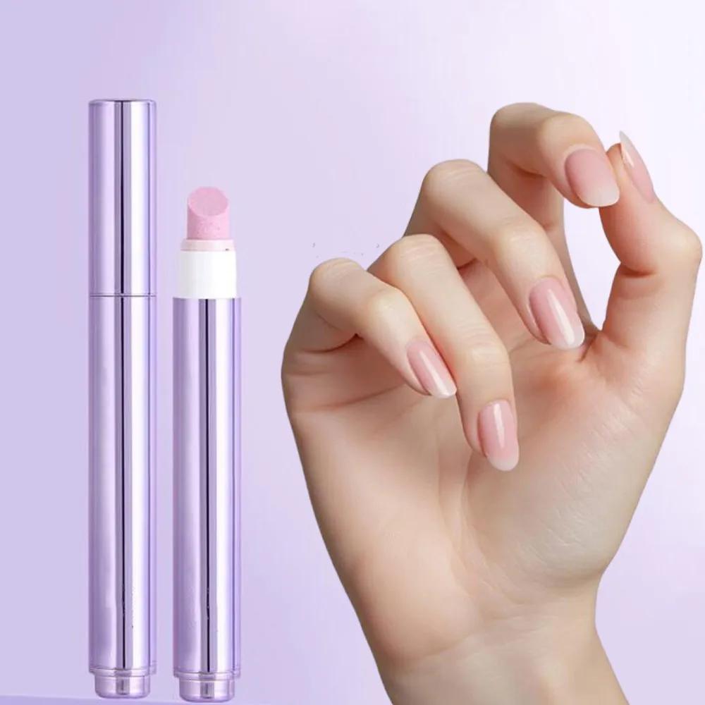 Stylo à huile pour cuticules 3 en 1, dissolvant de peau morte, poussoir à cuticules, stylo de meulag