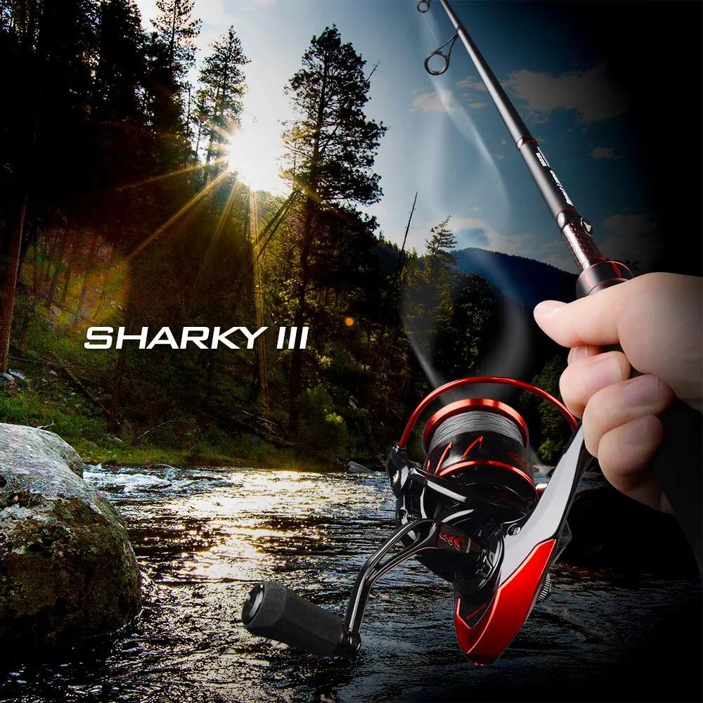 KastKing-Moulinet Sharky III Ball BearTrinity, 10 + 1, 18kg Max Drag, Corps en métal durable, Moulin
