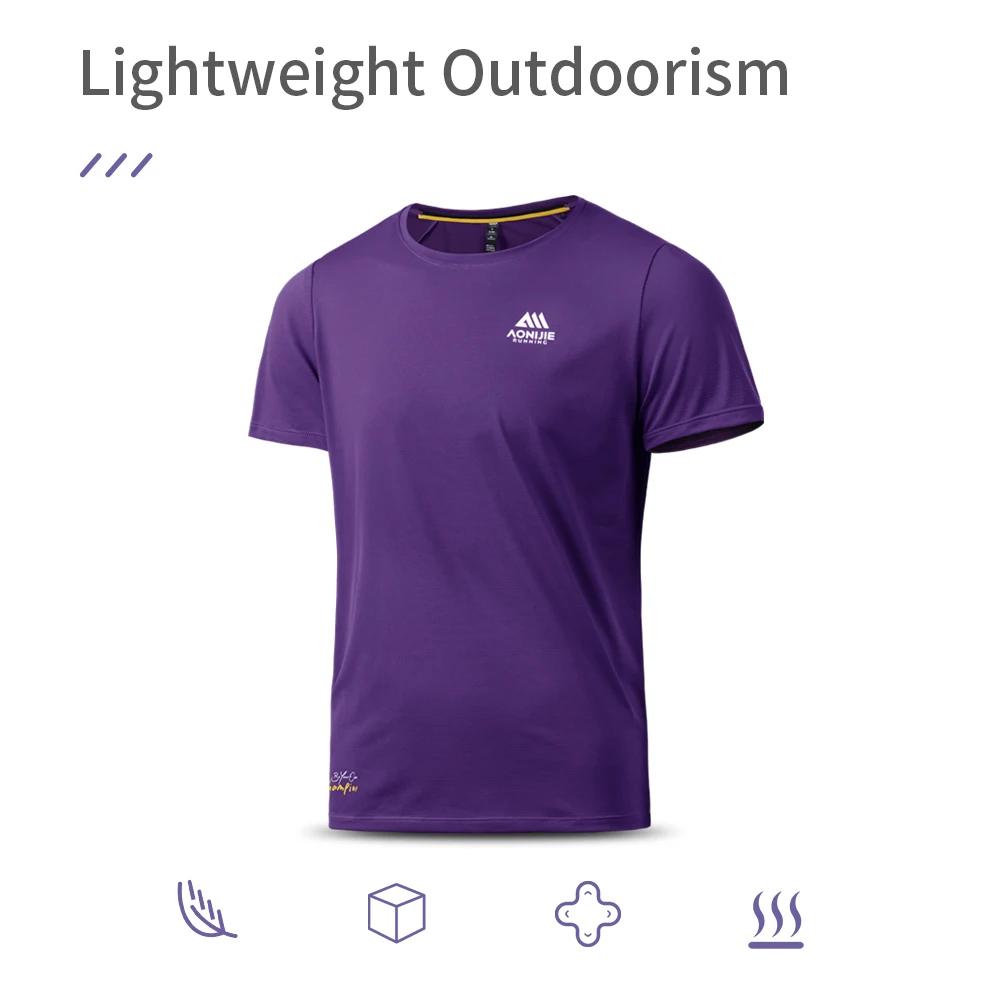 T-shirt sport homme AONIJIE - Haut technique léger respirant confortable pour running entraînement