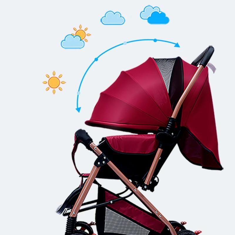 2025 nouveau Style poussette bébé à quatre roues poussette de bébé pliable légère avec fonction bidi