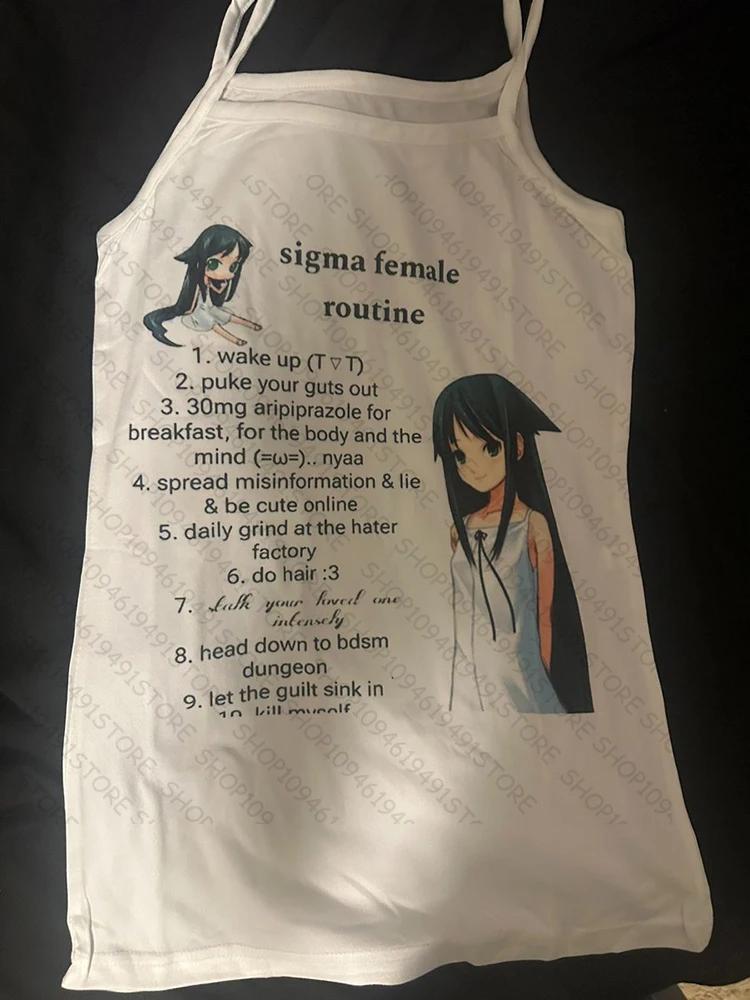 Camisole graphique Anime Grunge, haut court Vintage gothique pour femmes, débardeur Corset, t-shirts
