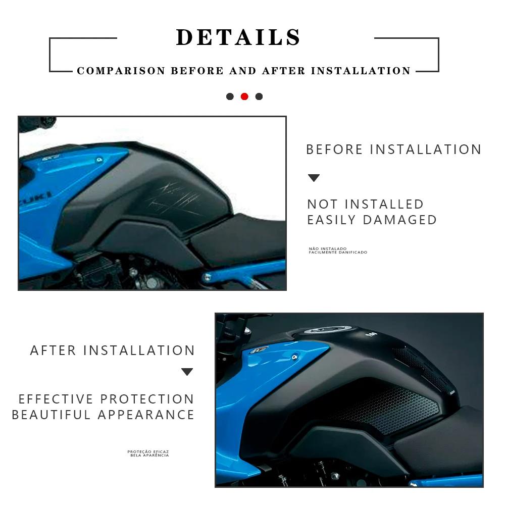 Pour Suzuki GSX-8S GSX 8S 2023 Moto Carburant Précieux Garde Kit 3D Élection xy Résine Autocollant P