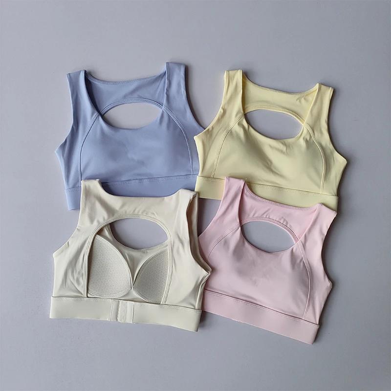 Beau dos sous-vêtements de sport résistant aux chocs course Anti-affaissement Yoga soutien-gorge hau