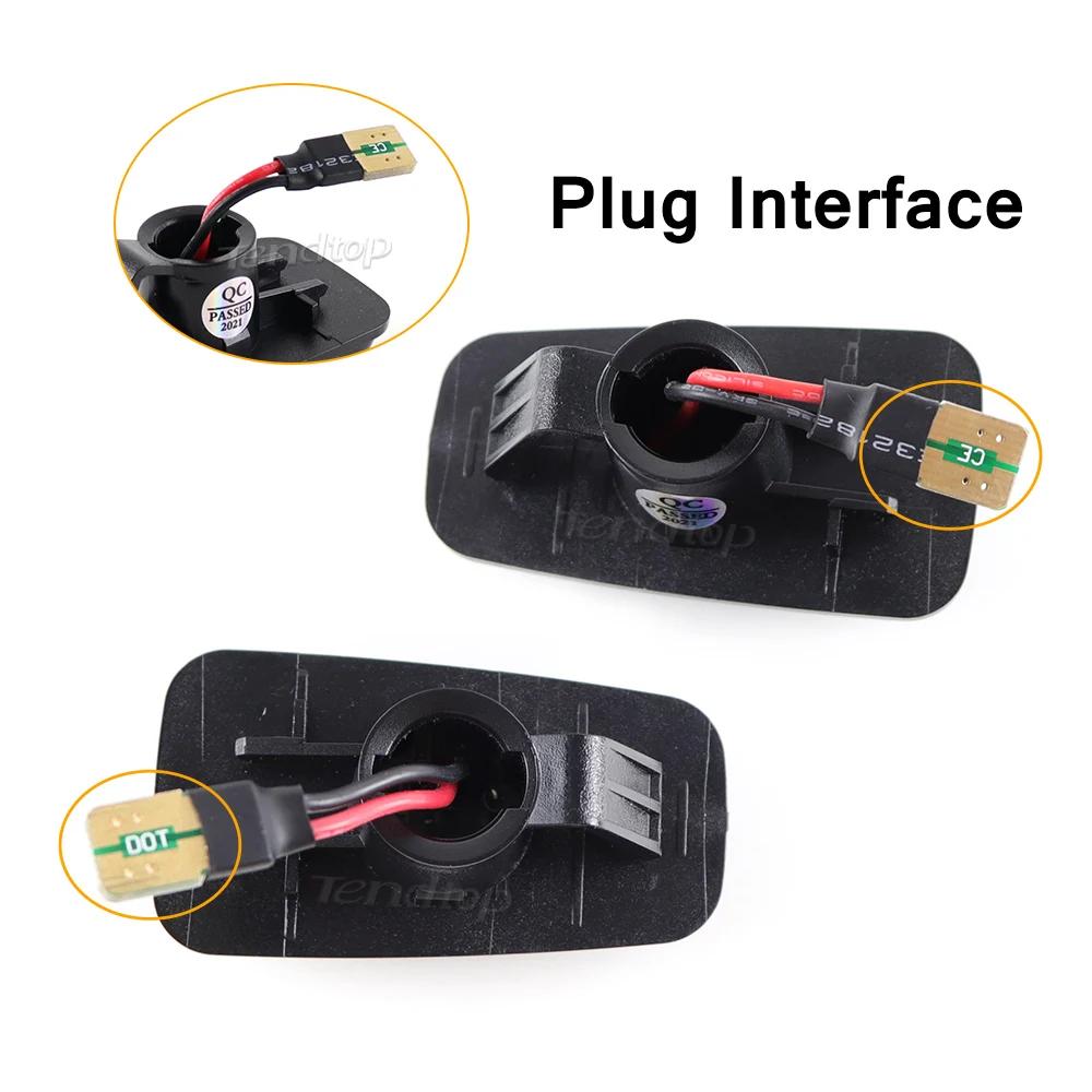Clignotant LED dynamique, feu de position latéral pour Peugeot 306 106 406 806, partenaire expert po