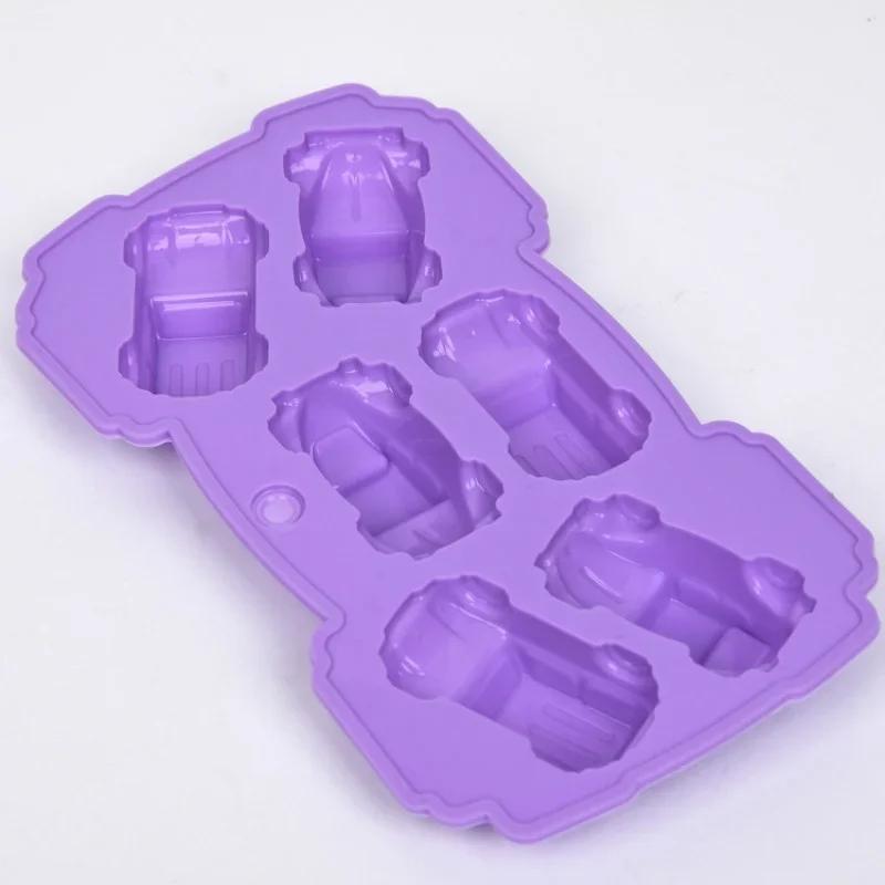 Moule à chocolat en silicone pour voiture, glace, bonbons, cuisson, gâteau, cookie, pouding, F2