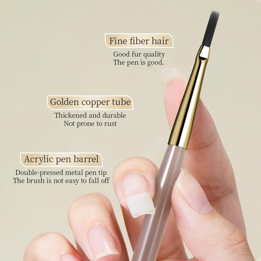RSNAIL Nail Art brosse vérificateur ongles dessin peinture ligne brosse Nail Art outil acrylique pei