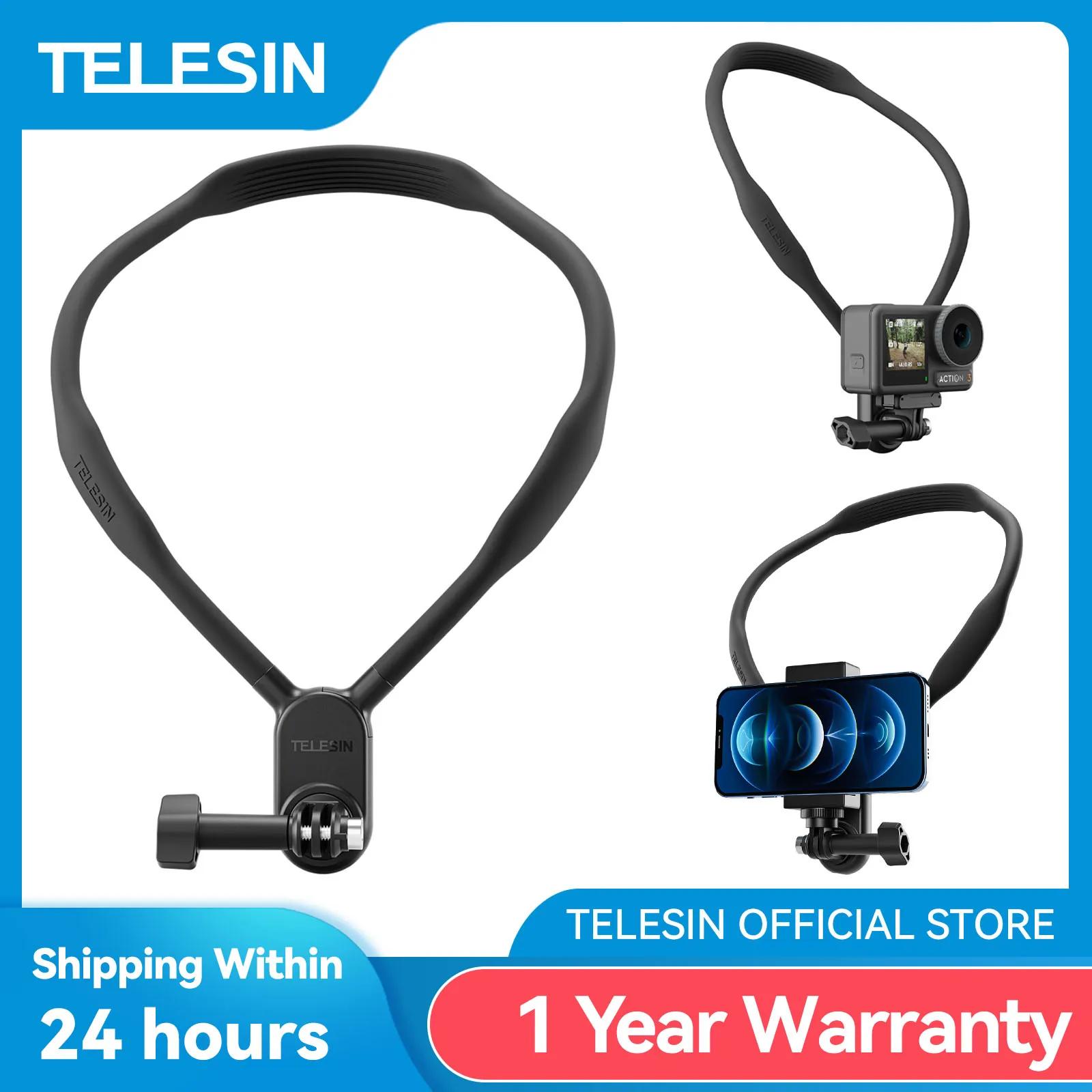 TELESIN support de cou support de poitrine pour GoPro Hero 13 12 11 10 9 8 7 Insta360 DJI Osmo Actio