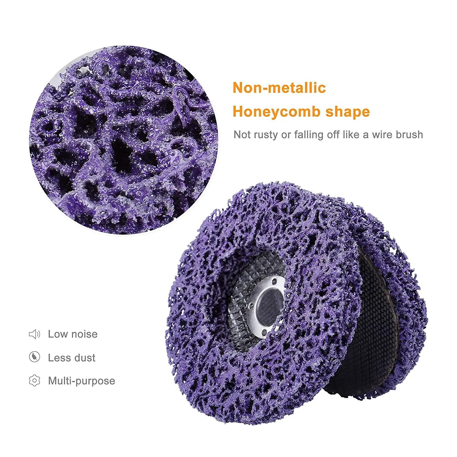 Disque à bande Poly, roue Abrasive, dissolvant de peinture, meules propres pour motos, meuleuse d'an