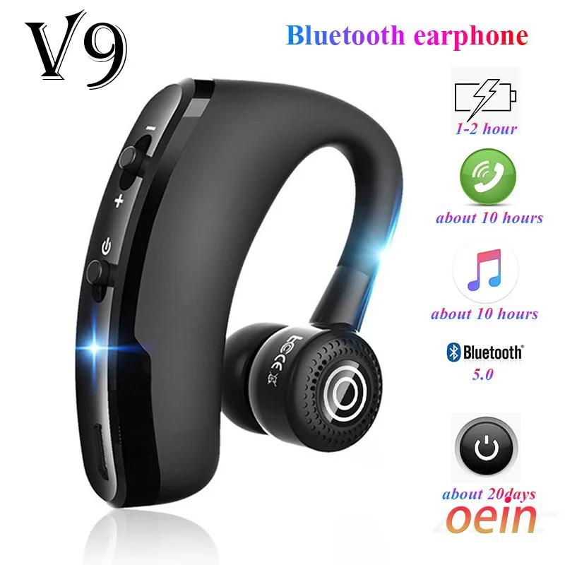 Écouteurs sans fil Bluetooth V9, casque d'écoute, oreillettes de sport, mains libres, pour iPhone Sa