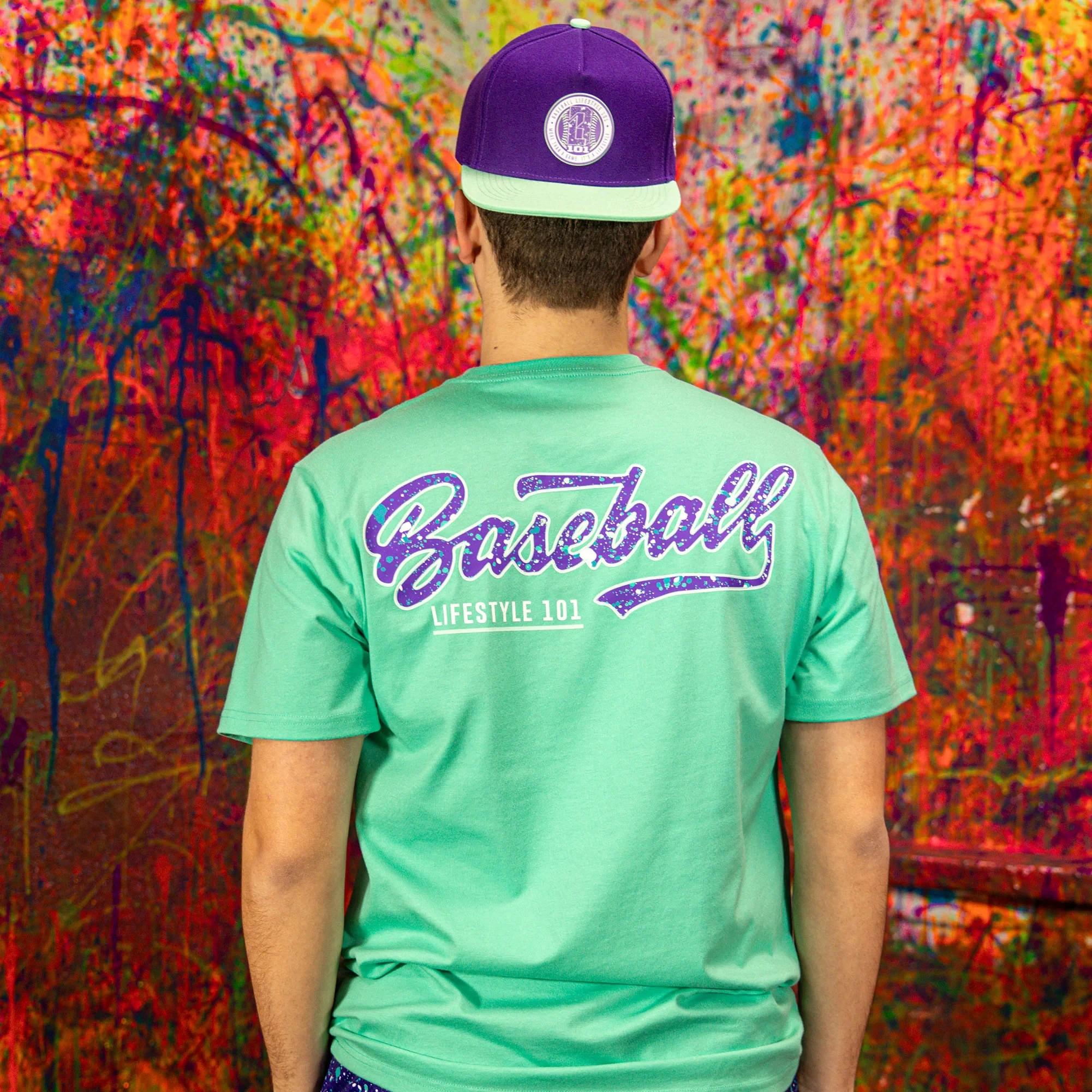 Nouveau style de baseball d'été # 101 #   Ensemble T-shirt et short Lifestyle, imprimé color-block e