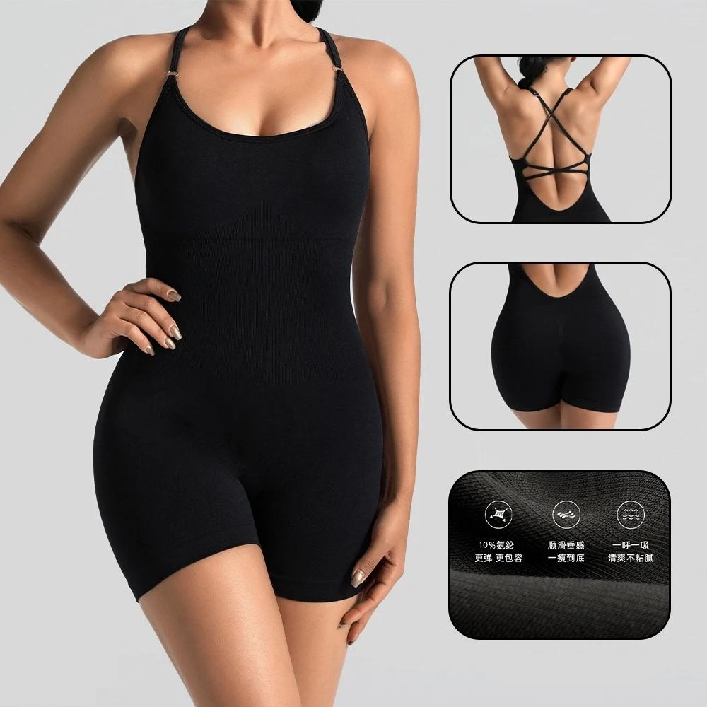 Ensembles de Yoga, combinaisons de gymnastique pour femmes, salopette de sport, vêtements actifs, vê