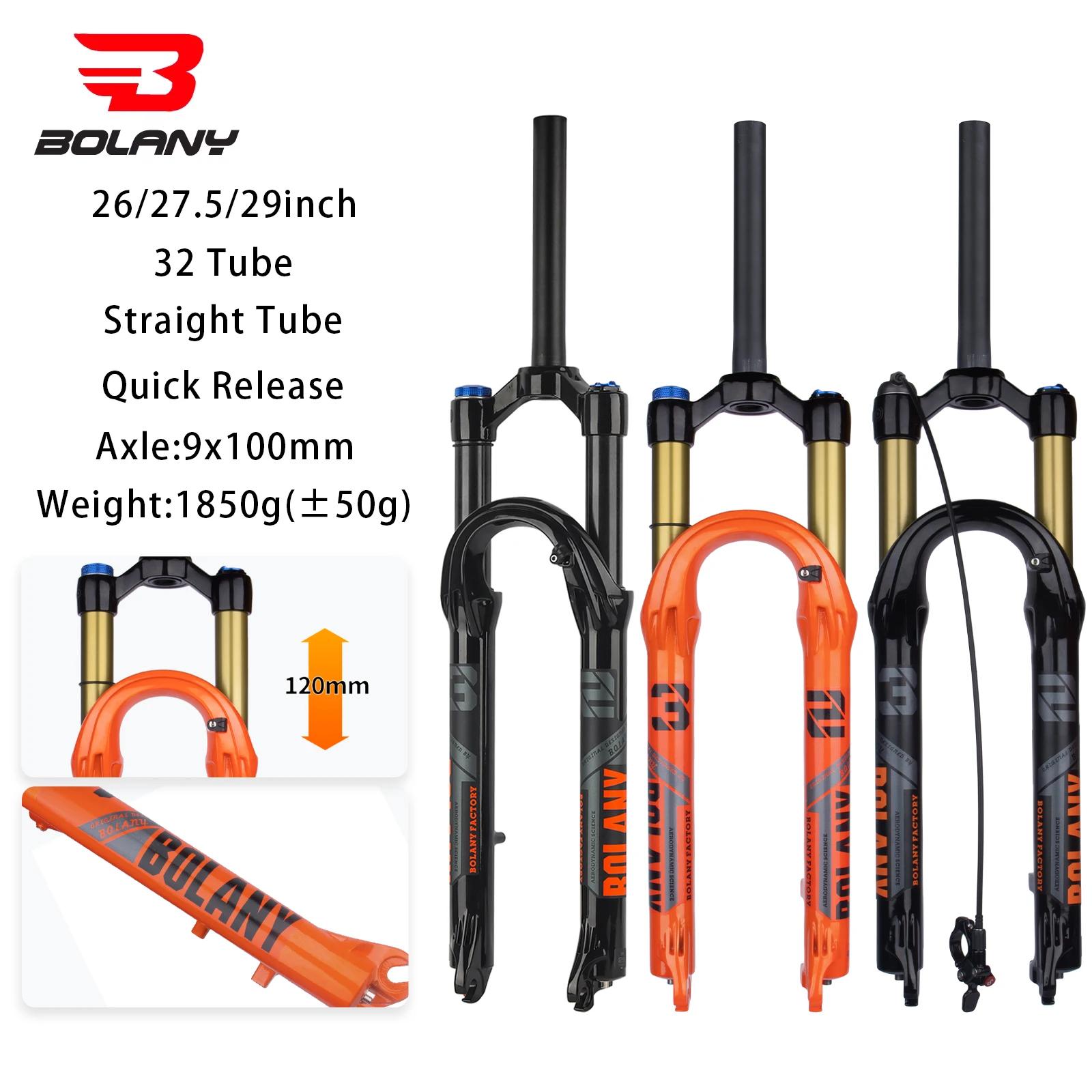 Bolany-Fourche avant de vélo de montagne en alliage de magnésium, suspension d'air de vélo, 32mm, 27