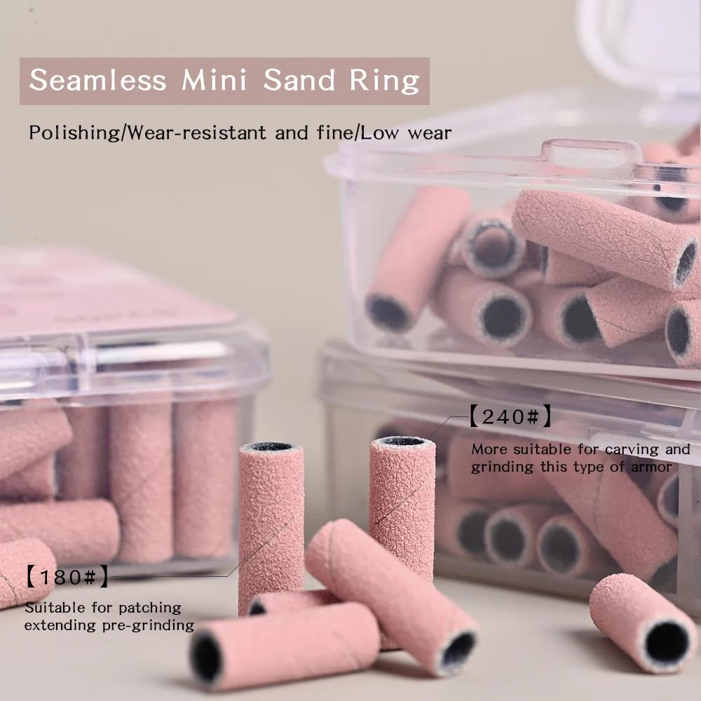 Bandes de ponçage des ongles sans couture améliorées, grain 180/240, anneaux de ponçage efficaces sa