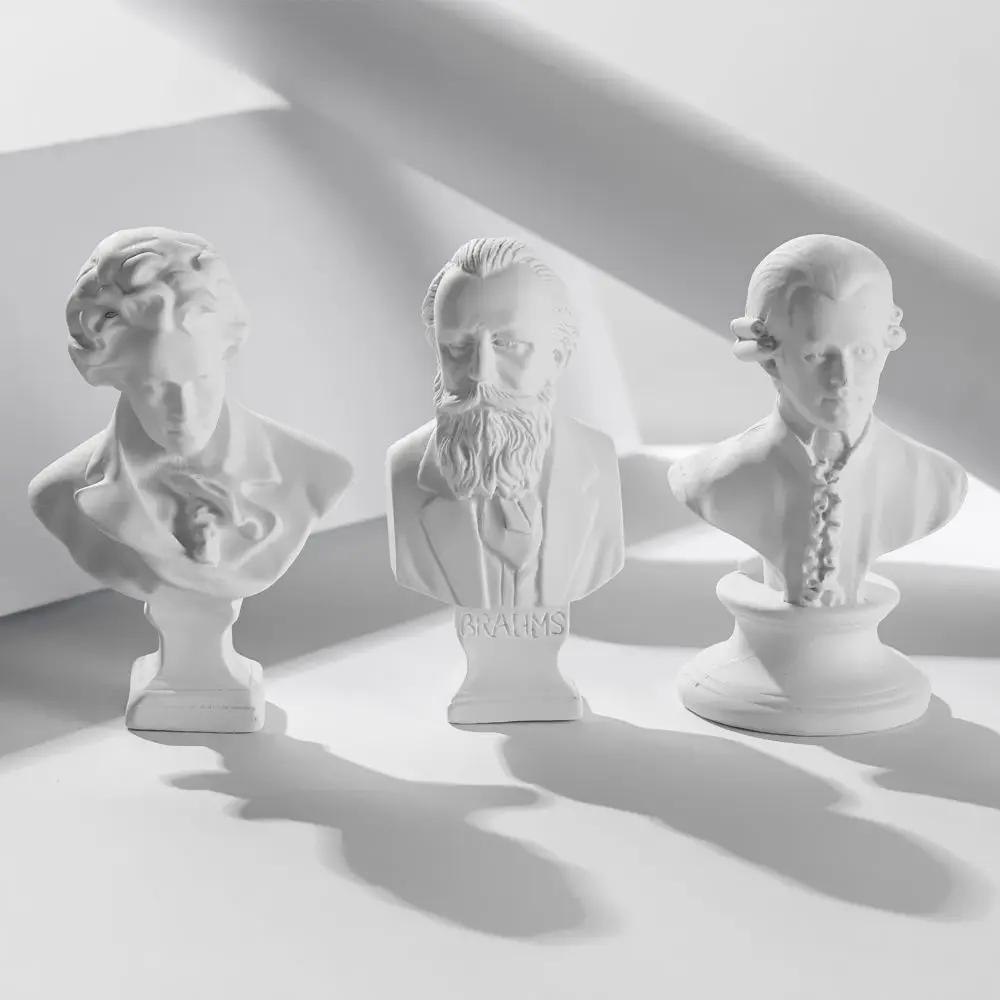 Mini figurine en plâtre pour la décoration intérieure, statue grecque Myenson, sculpture célèbre des