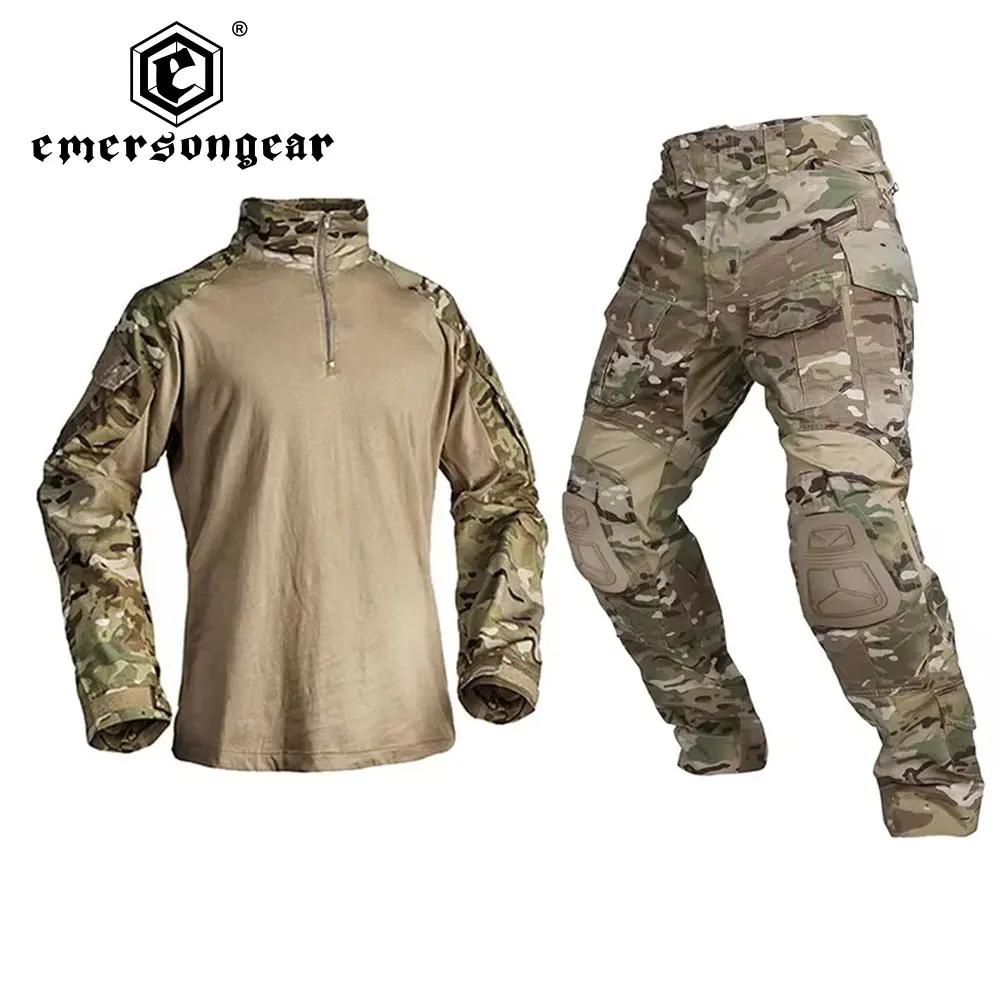 EMERbly GEAR-Uniforme de saut G3, chemise et pantalon Airsoft avec genouillères, vêtements de chasse