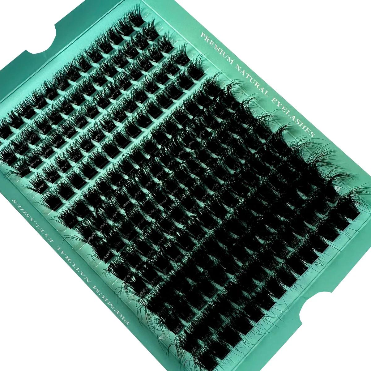 160D 8-20mm 5D moelleux épais doux individuel bricolage grappes Extension de cils D Curl 280 pièces 