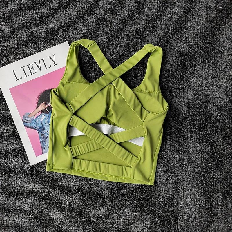 Soutien-gorge sport femme push-up - Bralette respirante pour yoga, fitness et course à pied