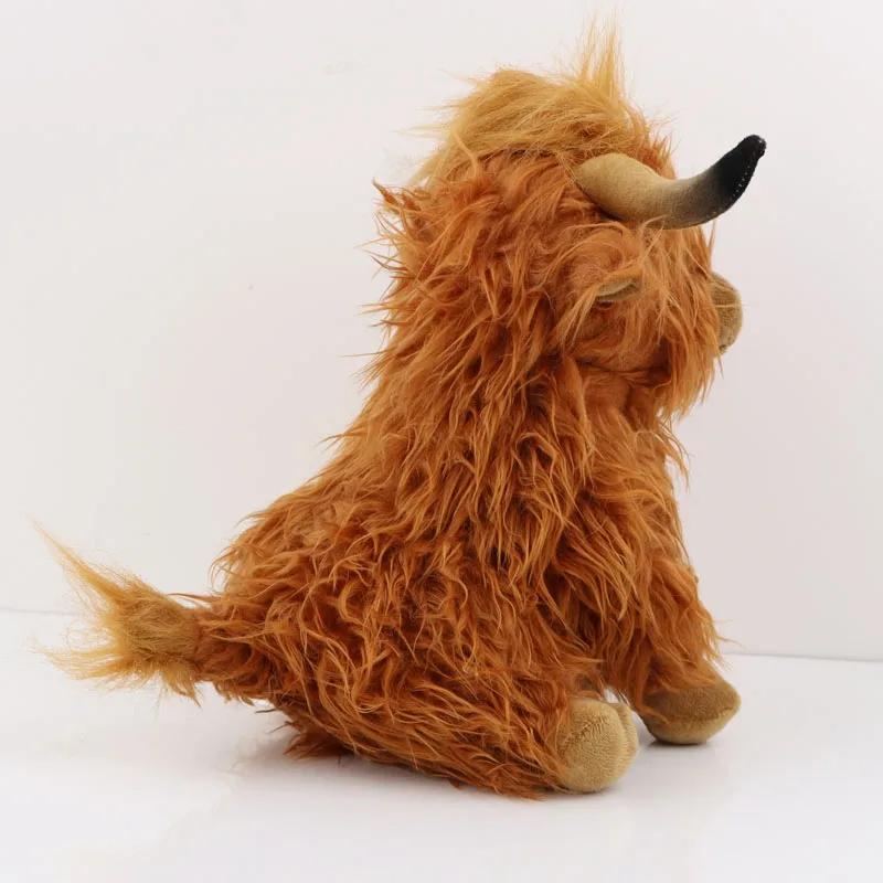25cm Simulation Highland vache en peluche poupée animale doux en peluche Highland vache en peluche j