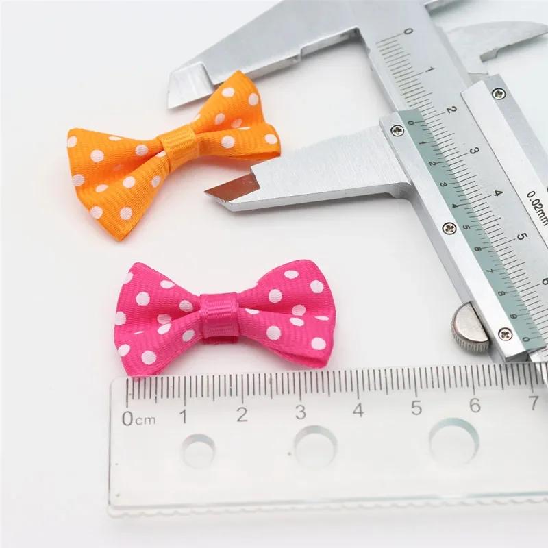 50/100 pièces taille 2cm x 3.5cm mini nœud à pois taille nœud papillon vêtements bricolage accessoir