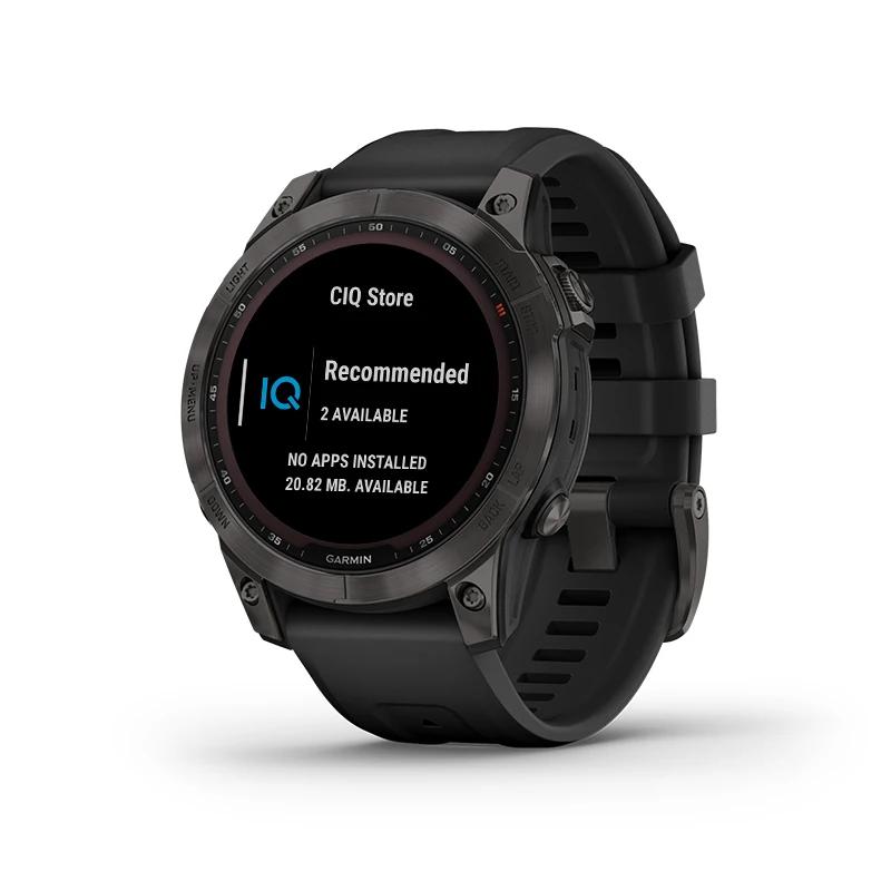 Garmin Fenix 7 solaire DLC sang oxygène fréquence cardiaque double fréquence GPS course marche neige
