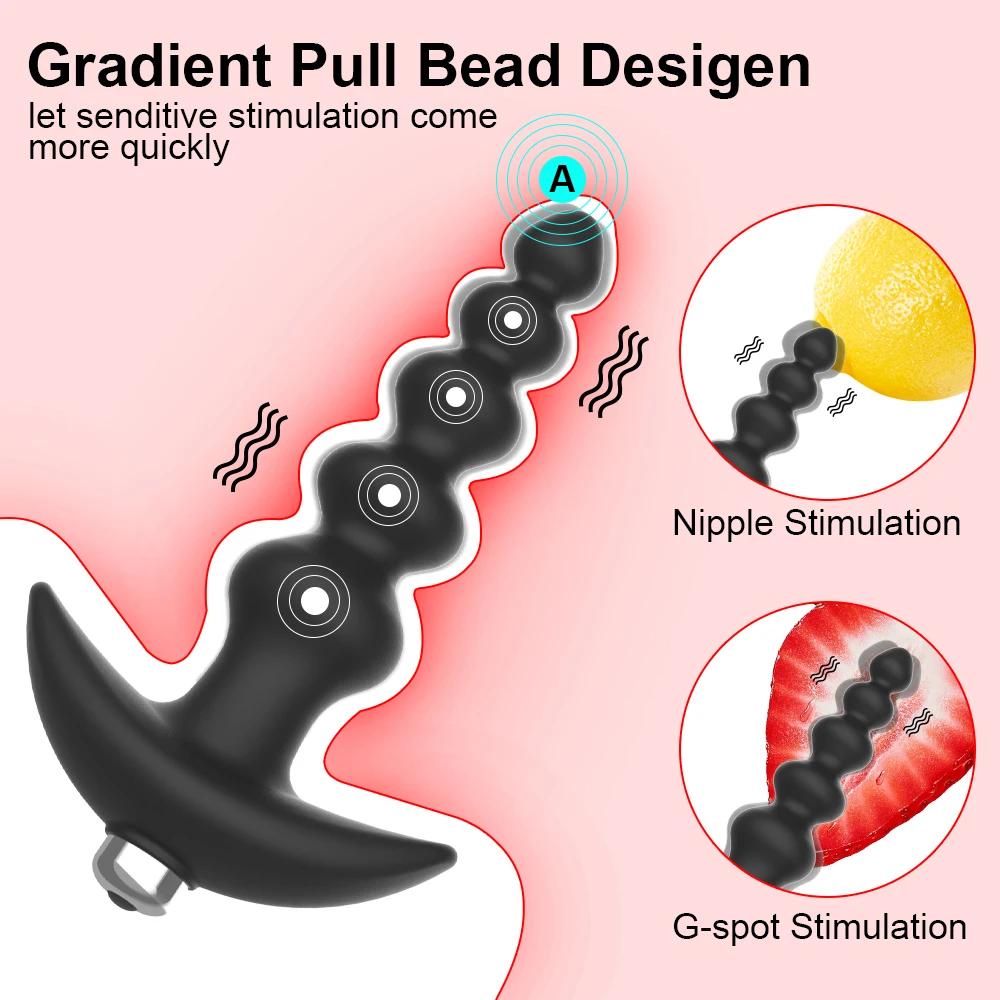 Vibromasseur anal en silicone souple pour hommes et femmes, masseur de prostate, gros plug anal, bon