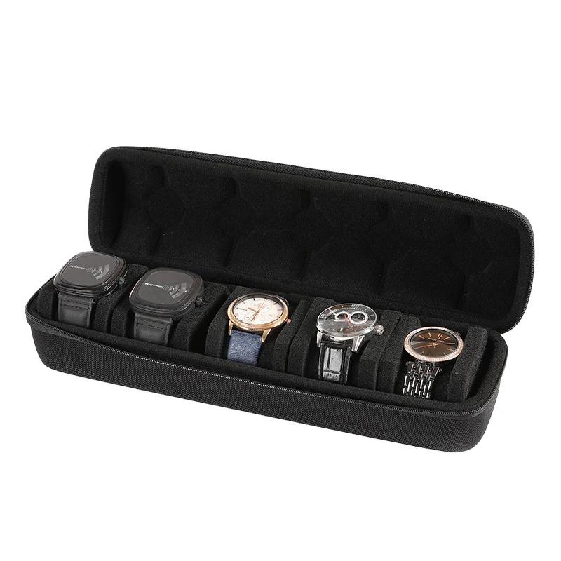 Boîte de rangement pour montres pour hommes, étui de voyage portable pour montres, support de présen