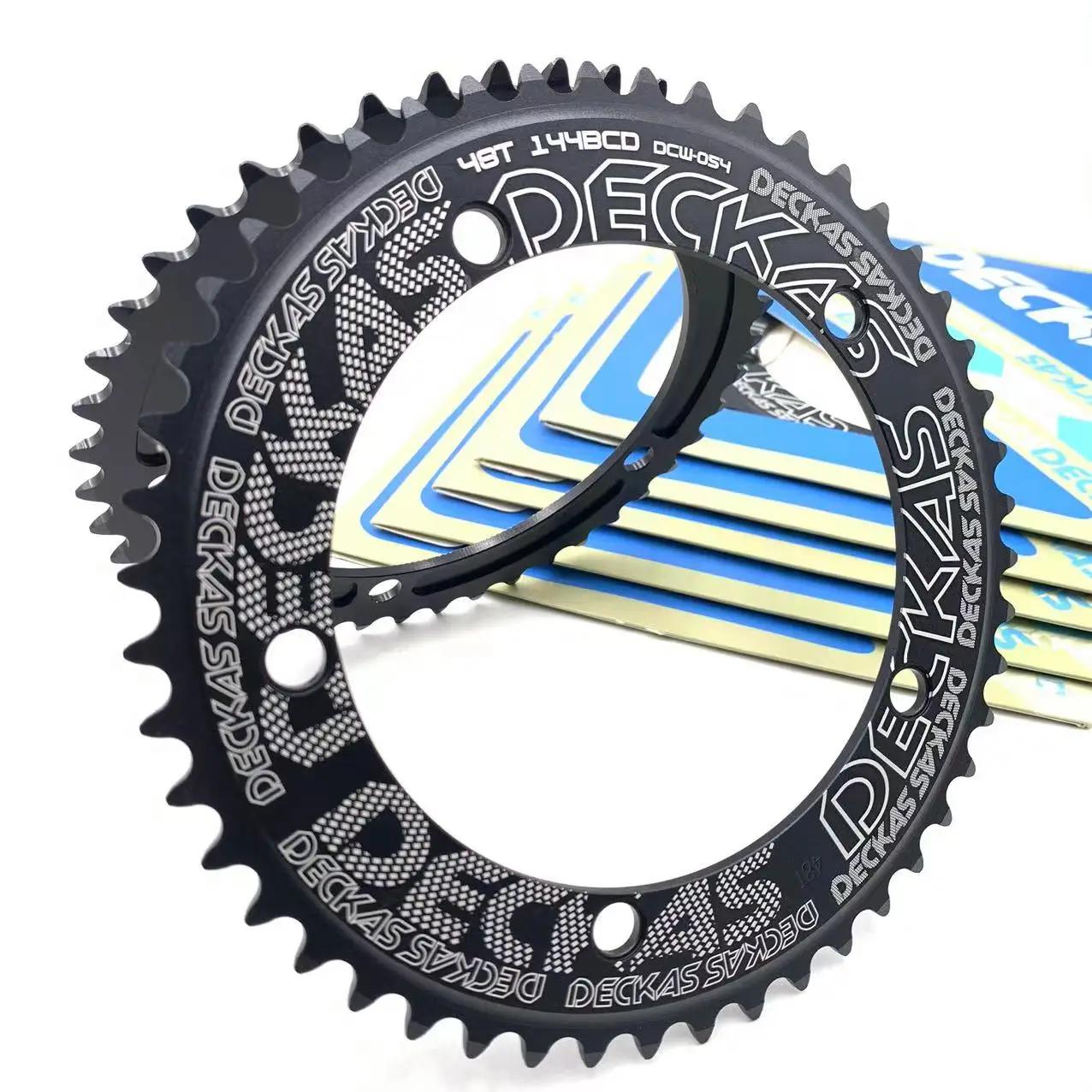 Deckas 144BCD engrenage fixe fixie anneau de chaîne rond vélo de piste 44T-58T dent 144 bcd roue d'e