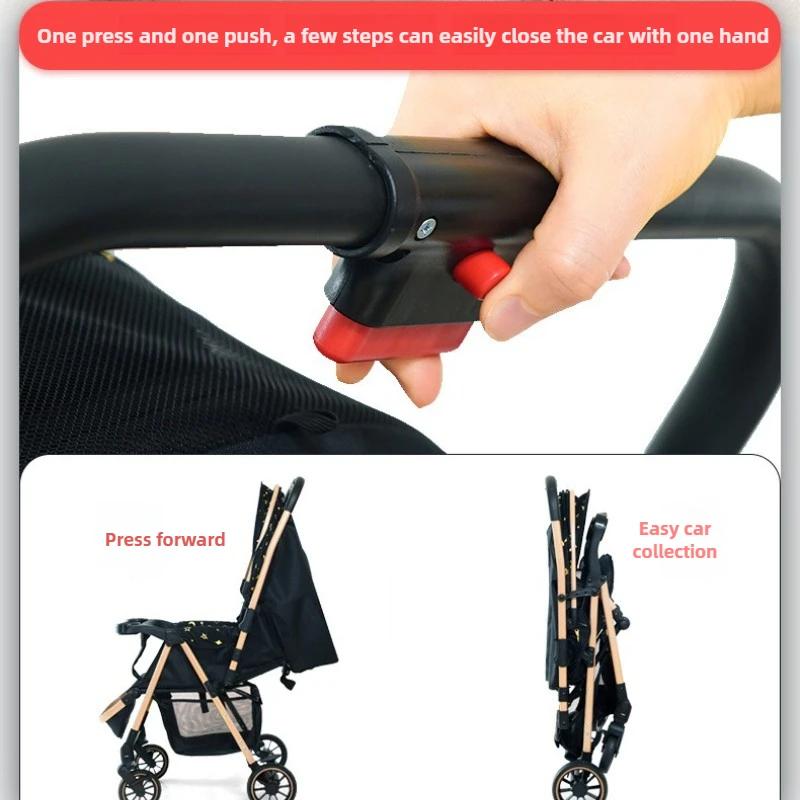 Poussette double détachable pour deuxième enfant, peut s'asseoir ou s'allonger, poussette pliable po