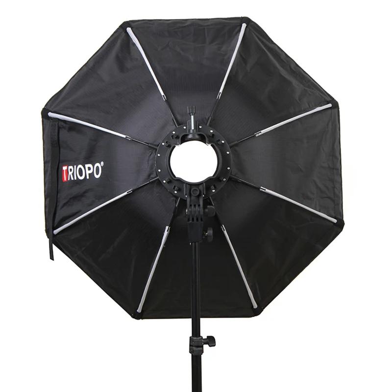 Triopo 90 cm universel extérieur parapluie octogonal Softbox avec grille en nid d'abeille Speedlite 