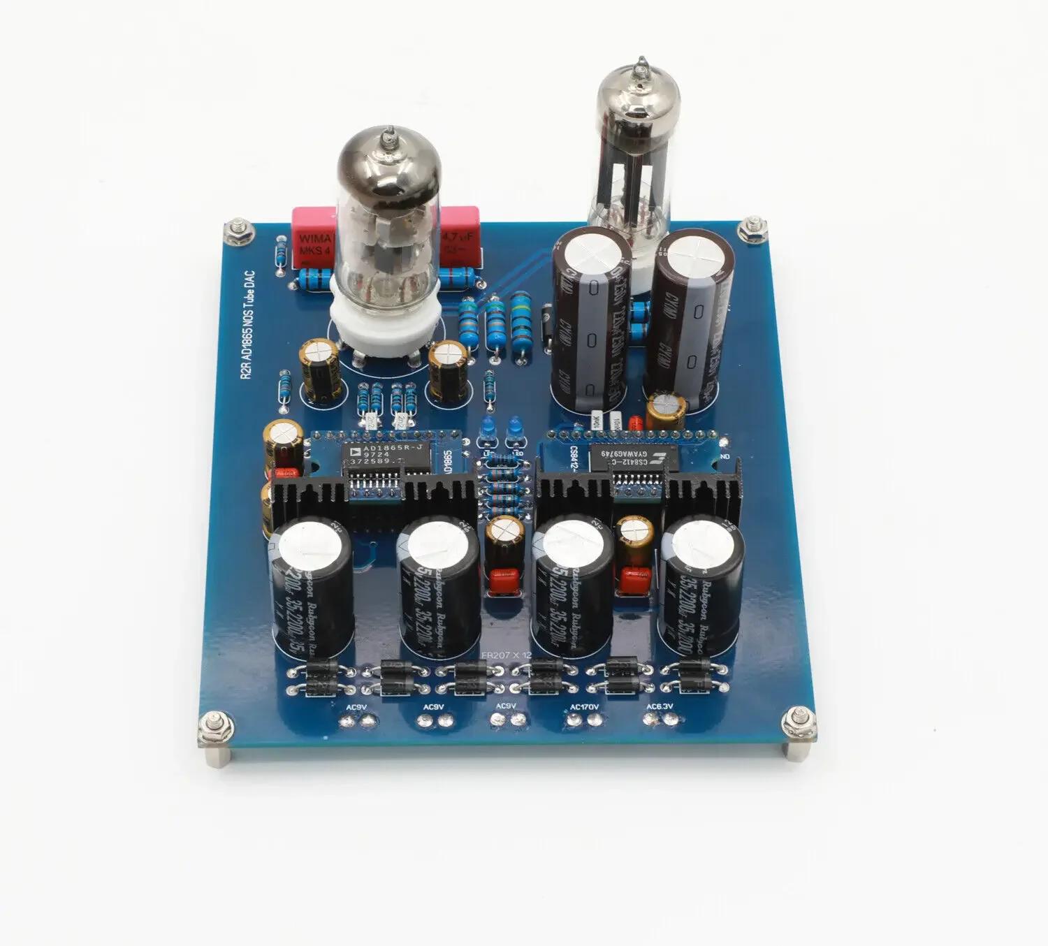 Carte DAC à tube NOS R2R Architecture AD1865 avec tubes 6N11 + 6Z4