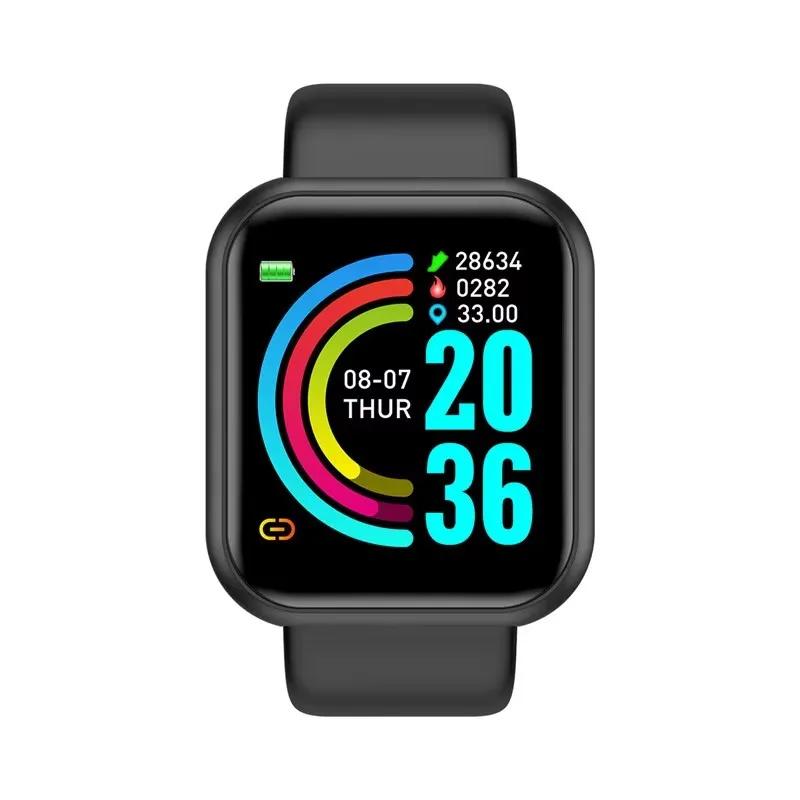 Montre connectée pour femmes et hommes, montre-bracelet Bluetooth, lecteur de musique, Fitness, Spor