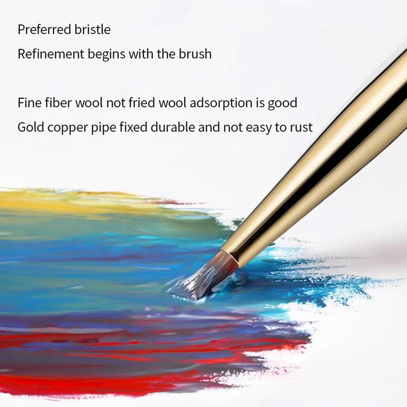 Pinceau de peinture triangulaire pour ongles, 1 pièce, pinceaux pour Nail Art, lignes françaises, ra