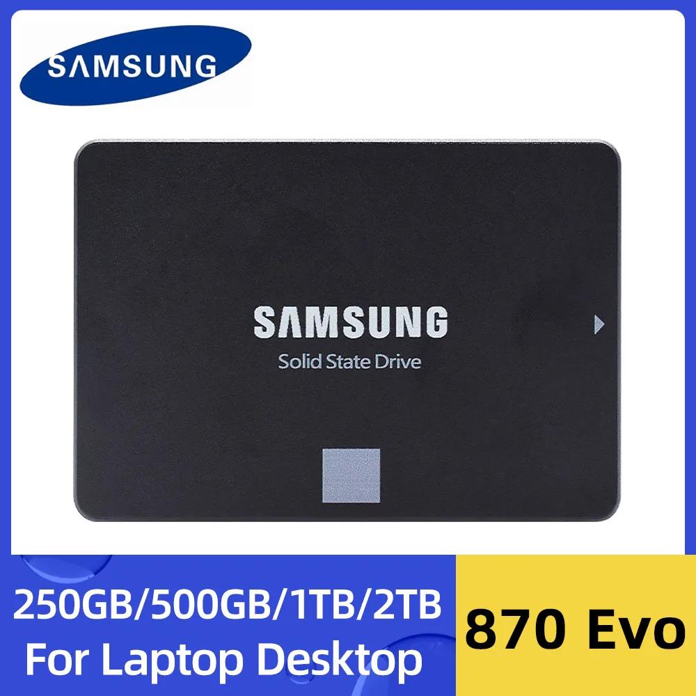 SAMSUNG-Disque SSD interne d'origine pour ordinateur portable ou de bureau, SATAIII SSD 2.5 Evo, 870