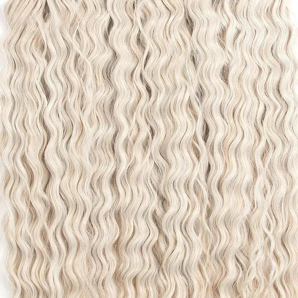 Ariel synthétique torsion Crochet cheveux 22 pouces 300g vague d'eau Extensions de cheveux Ombre Blo