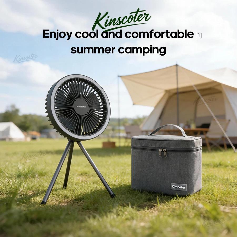Ventilateur de Camping 10000mAh, diffuseur d'air Portable de bureau Rechargeable, ventilateur électr