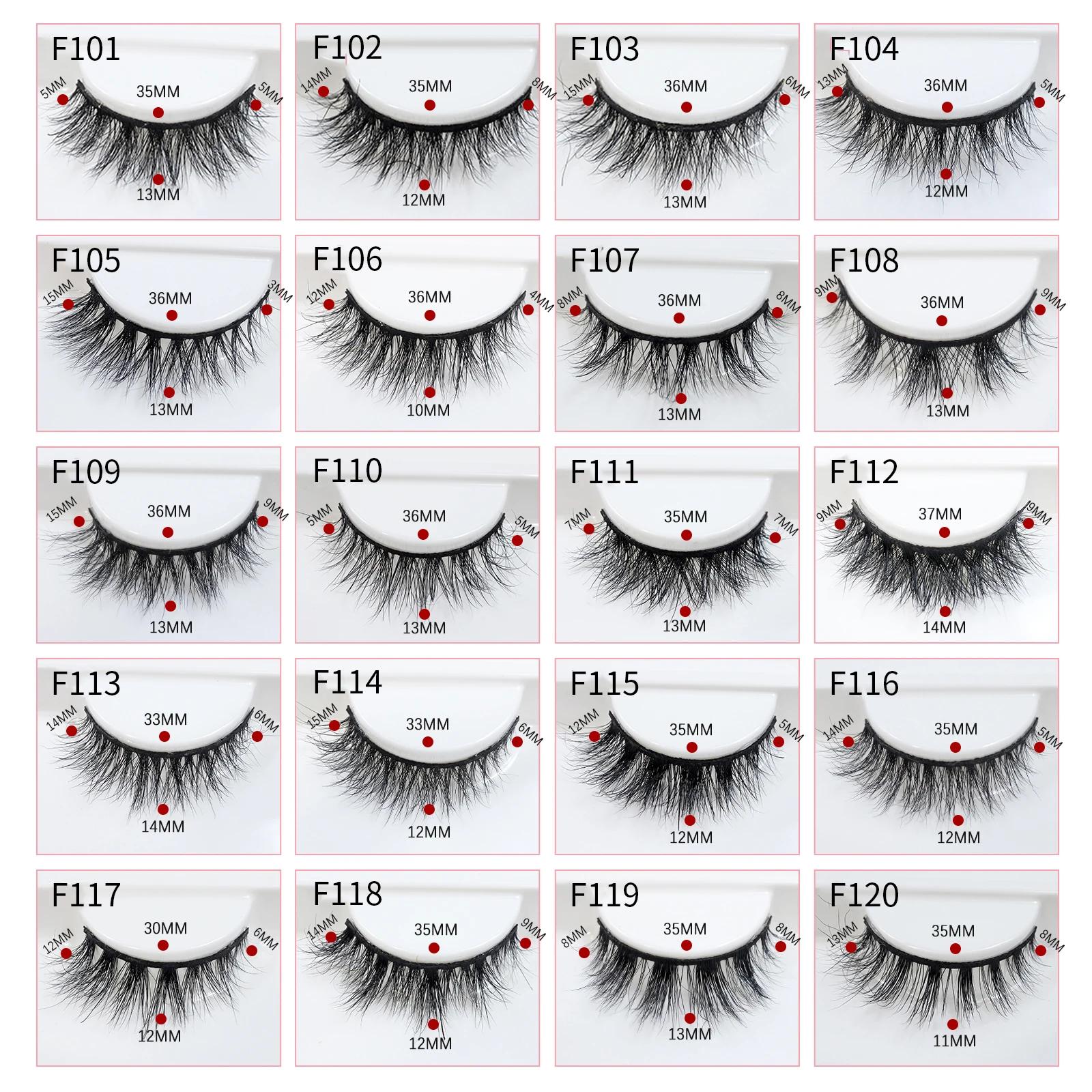Cils de vison naturels de haute qualité mode classique doux pleine bande cils maquillage 12mm cils d