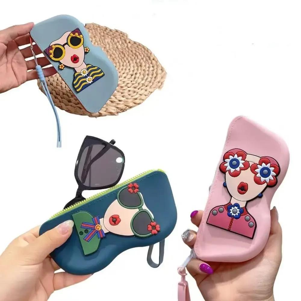 Sac à lunettes en Silicone, sac pour petits articles, boîte à lunettes étanche, sac pour pièces de m