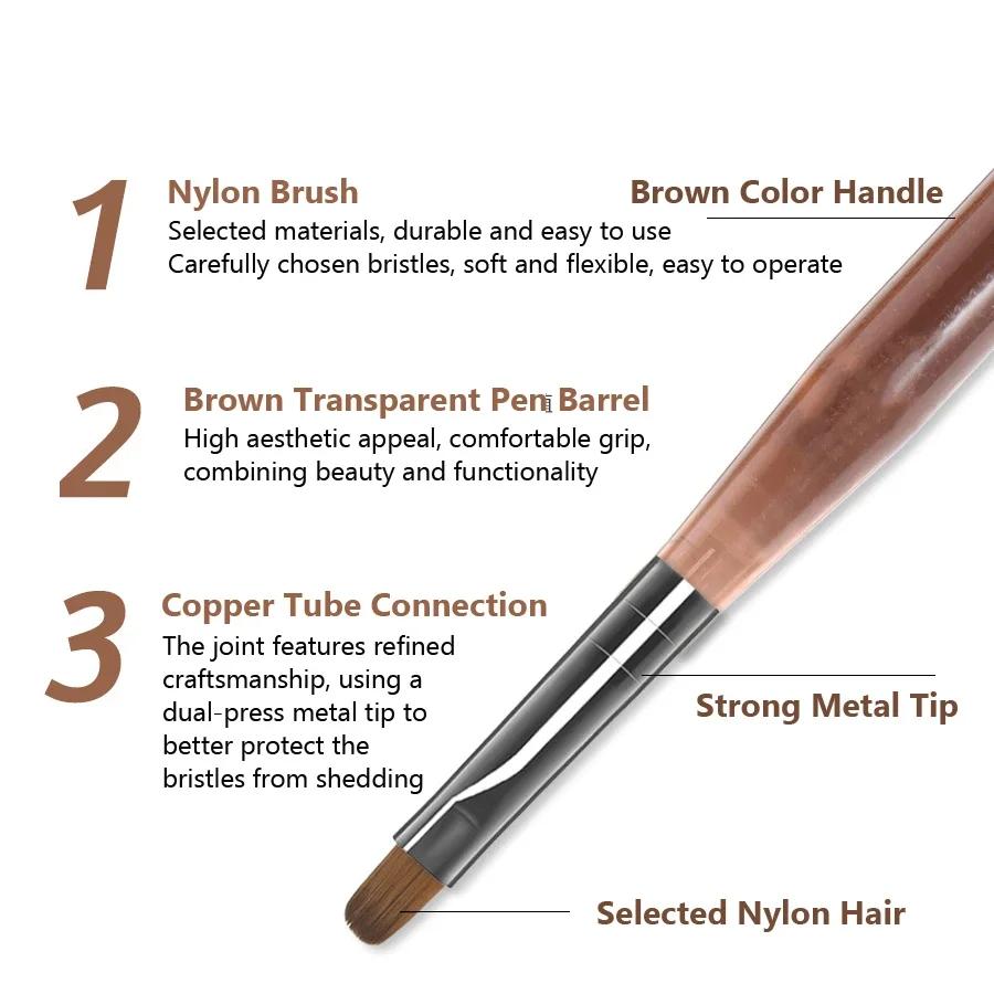 Ensemble de pinceaux à ongles pour professionnel et domestique, stylos de travail tatifs, peinture a